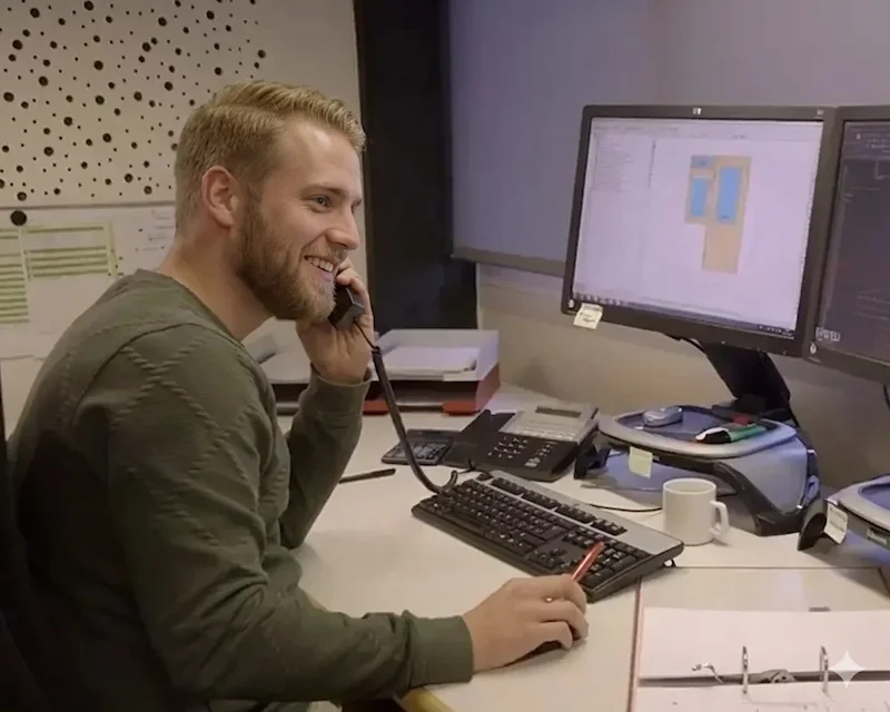 Adam Tanenbaum, werkvoorbereider bij Sloopbedrijf Brabant